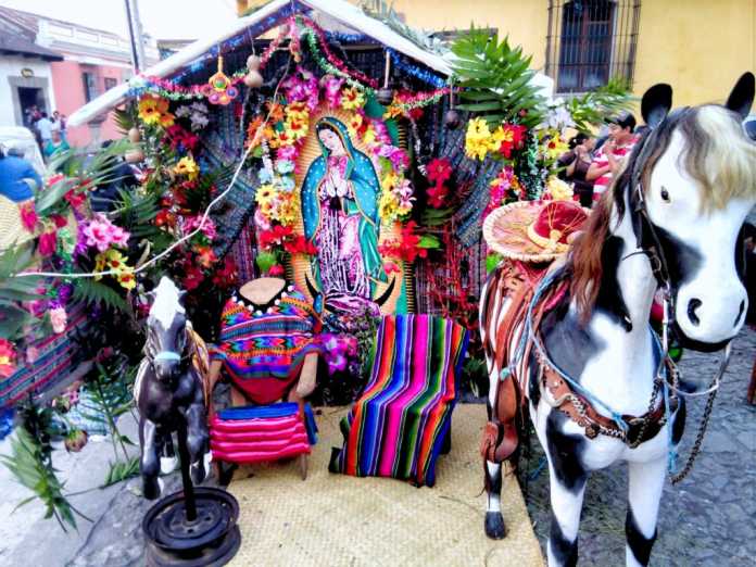 Guatemalan Fireworks And Virgen De Guadalupe Day